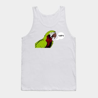 Great green macaw Comic Art Tank Top